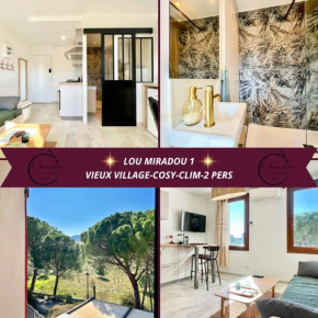 Lou Miradou 1 - Vieux village médiéval, Cosy, Clim, 2 personnes